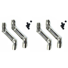 4PCS Upgrade Metal Driving Shaft för WPL HengLong 1/16 RC Car Parts Crawlers Truck, Silver