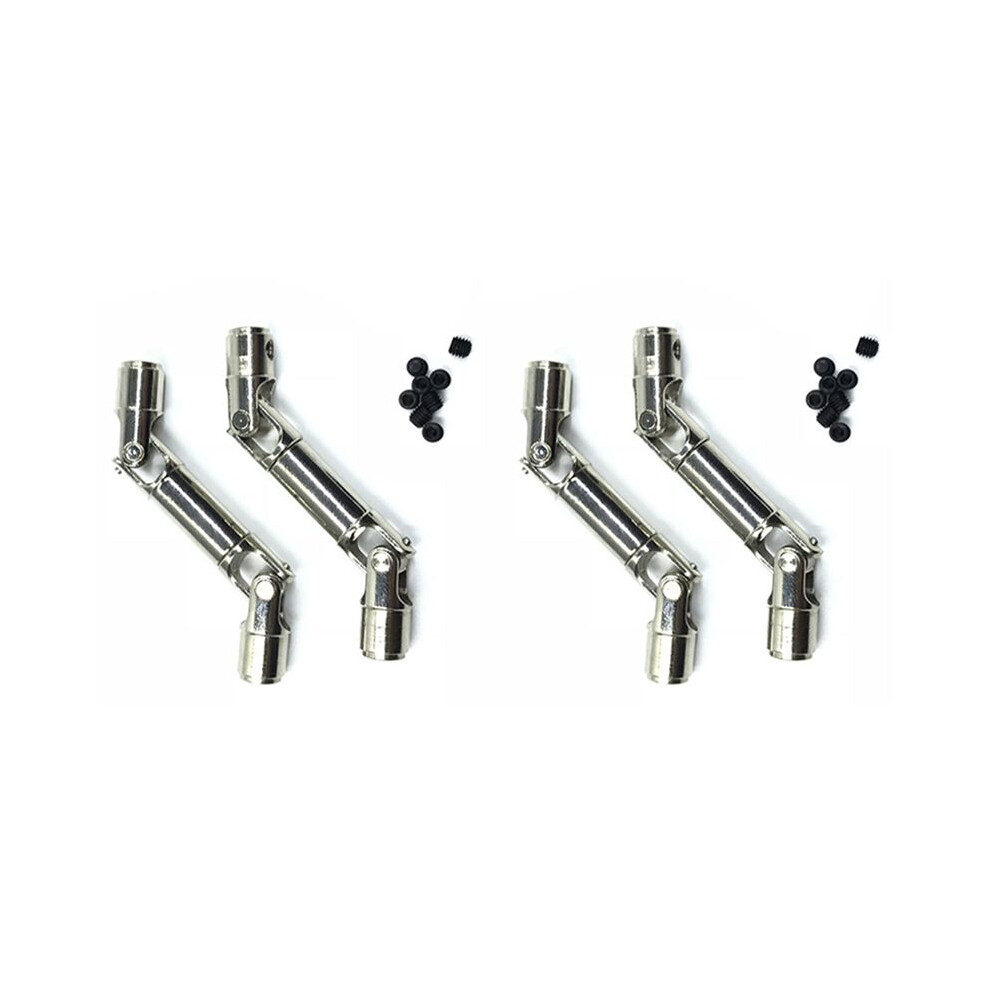 4Pcs Upgrade Metal Driving Shaft For Wpl Henglong 1/16 Rc Car Parts Crawlers Truck, Silver 6033875130903