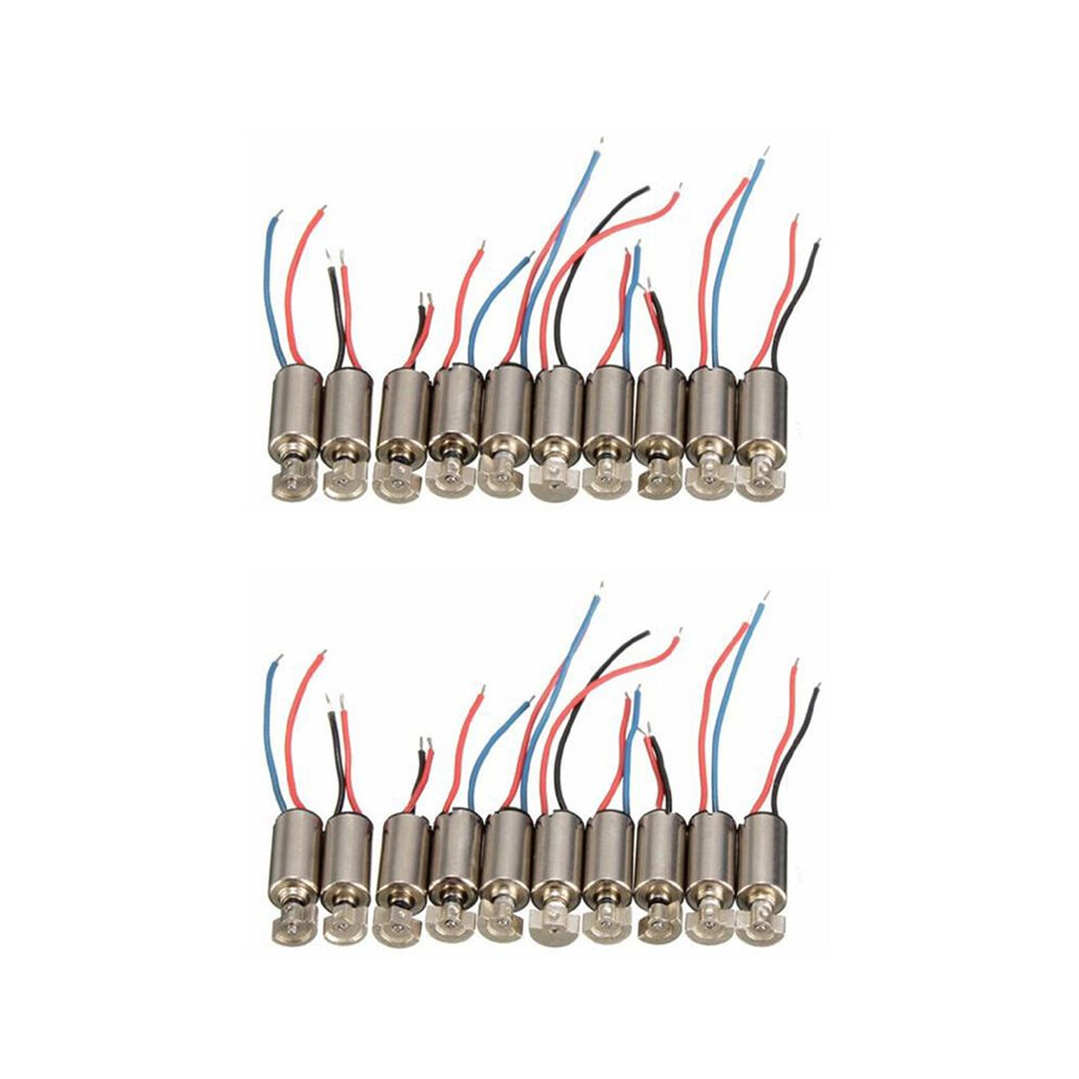 20Pcs Cell Phone Coreless Vibration Motor Vibrator 4X8mm 1.5-3V Rc Toys 6031977030206