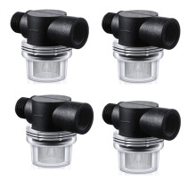 4X Waterpompzeeffilter, RV-Vervanging 1/2 Inch Twist- Pijpzeef Compatibel met WFCO- of Shurflo-Pompen