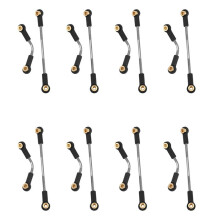 8 Satz Rc Auto Lenkung Zug Stange Upgrade Teil Metall Rc Lenk Stange Langlebig für WPL B1 B14 B24 B24 C14 C24 1/16 Mayitr