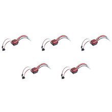 5X 1060 60A Waterproof Brushed ESC Speed Controller Forward Brake and Reverse Brake for 1/10 RC Crawler Axial Scx10 Trx4