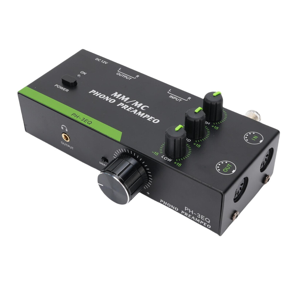 Phono Preamp With Mm And Mc Support, 3Band Eq Turntable Preamplifier With Xlr Output 9771547213352