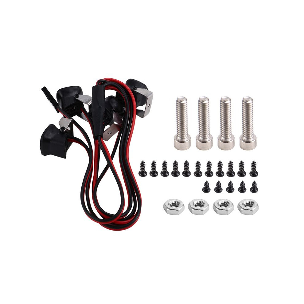 Photos - Parts for Drones & RC models 4LED Lights Spotlight for Axial SCX10 III -4 -6 1/10 RC Crawler Car Truck Decoration Parts Red Light