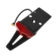 Integrated Turn Signals LED Brake Light Universal Fit for Custom Chopper, Waterproof Shockproof Tail Light Running Light Rust Free Long Lifespan Easy