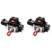 2X Metal Winch for 1:10 RC Crawler Car Axial SCX10 D90 90046 TRX4 Redcat (Black)