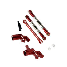 RC-Auto-Upgrade-Lenkbaugruppe Zugstangensatz für UDIRC 1/12 UD1201 UD1202 UD-12PRO RC-Auto-Upgrade-Teile, Rot