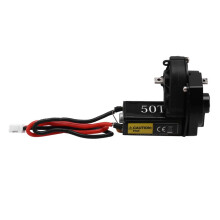 Helical Gear Complete Transmission with 050 Brushed Motor 50T for 1/24 RC Crawler SCX24 AX24 Upgrade Black