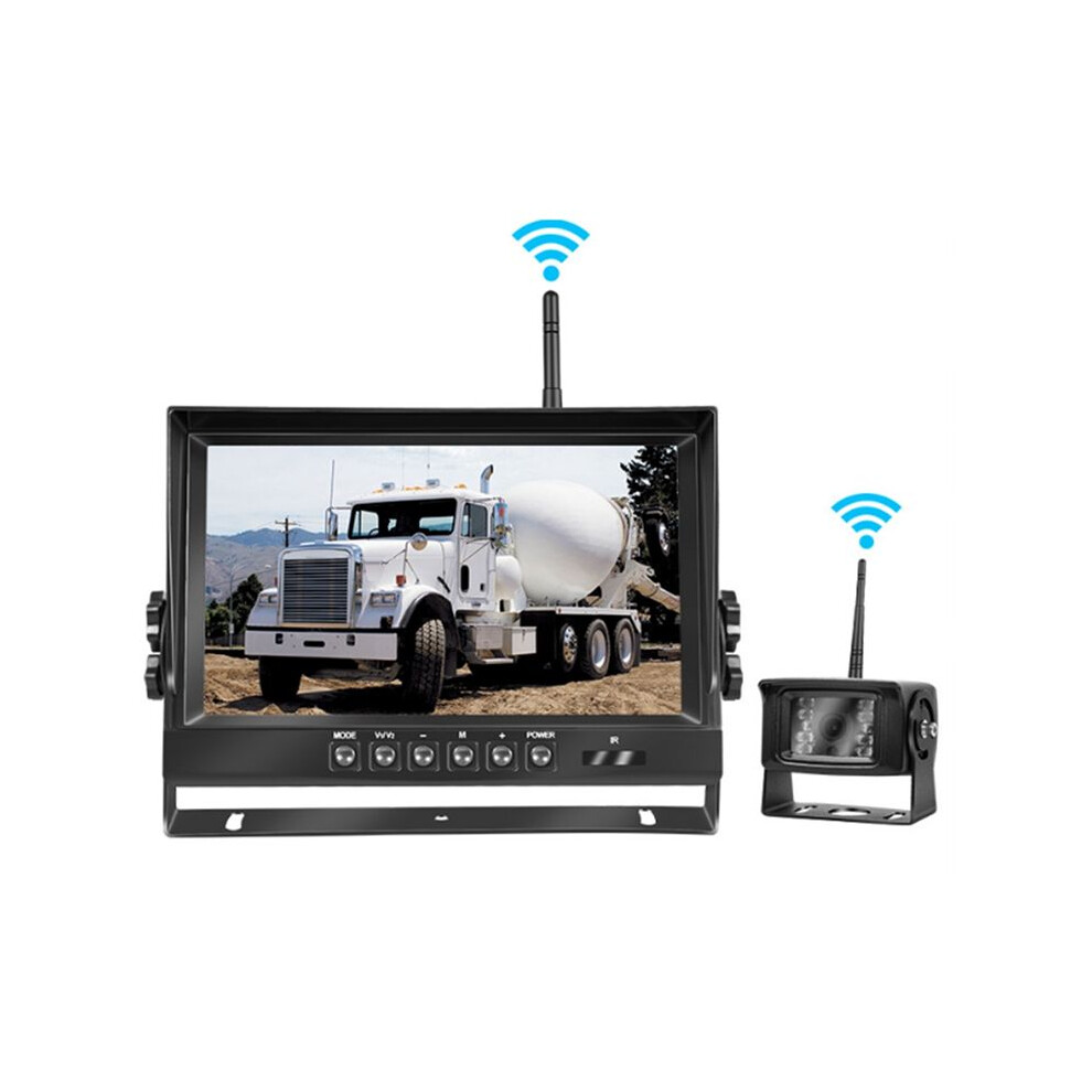 9 Inch Ahd Digital Wireless Backup Dvr Dash Cam Record Camera Ahd Monitor Kit For Truck Trailer Bus Pickups Trailer 4713478314550