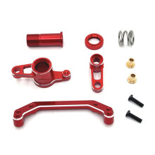 Kit de Montaje de Dirección Mejorado para Coche RC para LC RACING 1/10 PTG-2 PTG-2R Piezas de Actualización para Coche RC Rojo