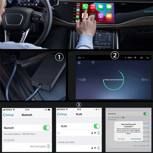 Wireless CarPlay Dongle for Android Car Wireless Android Auto Car  IOS Mirror Screen USB Adapter CCPA 2