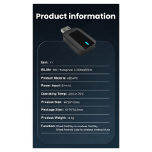 CarPlay Android Auto Car Filaire Vers Sans Fil pour Carplay USB Dongle Adaptateur de Systèmes de Voiture Sans Fil TV Box