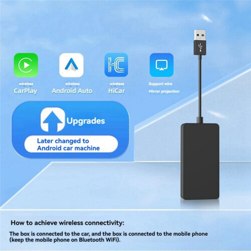 Wireless CarPlay Dongle for Android Car Wireless Android Auto Car  IOS Mirror Screen USB Adapter CCPA 1