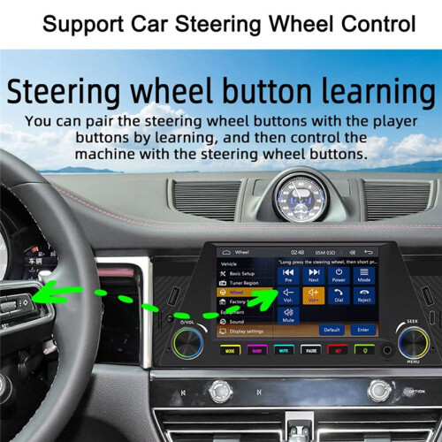 1 Din 4.7 Polegadas Rádio de Carro Sem Fio Carplay Android Auto Mirrorlink RGB BT USB Tipo-C Carregamento FM Estéreo Câmera de Ré 2