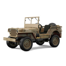 Voiture Télécommandée 1/10 2,4 G, 1941, 4 Roues Motrices, Chenille, Camion Tout-Terrain, Jouet pour Adultes, Cadeau pour Enfants, Jaune
