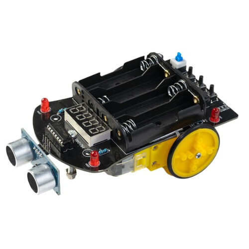 Car DIY Electronic Kit 51 MCU Ultrasonic Obstacle Avoidance Car Automatic Ranging Robot Programming DIY Kit 2