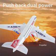 Airbus A380 RC Airplane 2.4G Telecomando Giocattolo Aereo Ad Ala Fissa Giroscopio Modello di Aereo da Esterno Regalo di Compleanno per Bambini
