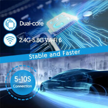 Support Wifi6 Ny Adapter Carplay Android Auto Box Dongle för Trådbunden Till Trådlös Lämplig för de Flesta Bilar USB-A Plug&