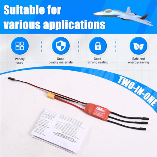 RED HOBBY 30A 2-4S Electronic Speed Controller Brushless ESC 5V Bec Output for RC Airplane 1