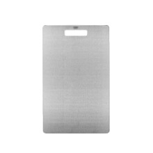 Stainless Steel Cutting Board 304 DoubleSided AntiSlip Kitchen Chopping Board with Handle