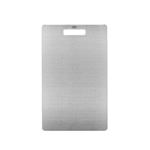 Stainless Steel Cutting Board 304 DoubleSided AntiSlip Kitchen Chopping Board with Handle
