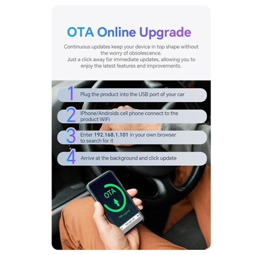 C3 Wireless CarPlay Android Auto Adapter 2 in 1 Compatible with Wired CarPlay and Android Auto Vehicles 1