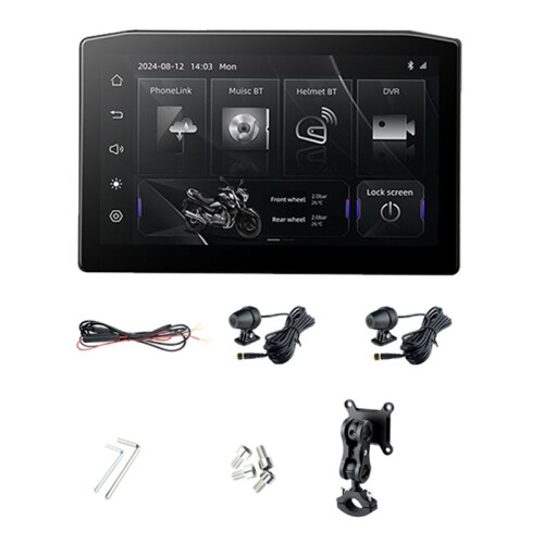 Motorcycle 6.25inch Removable Navigation Screen Wireless Carplay Android Auto Display Waterproof Display with DVR