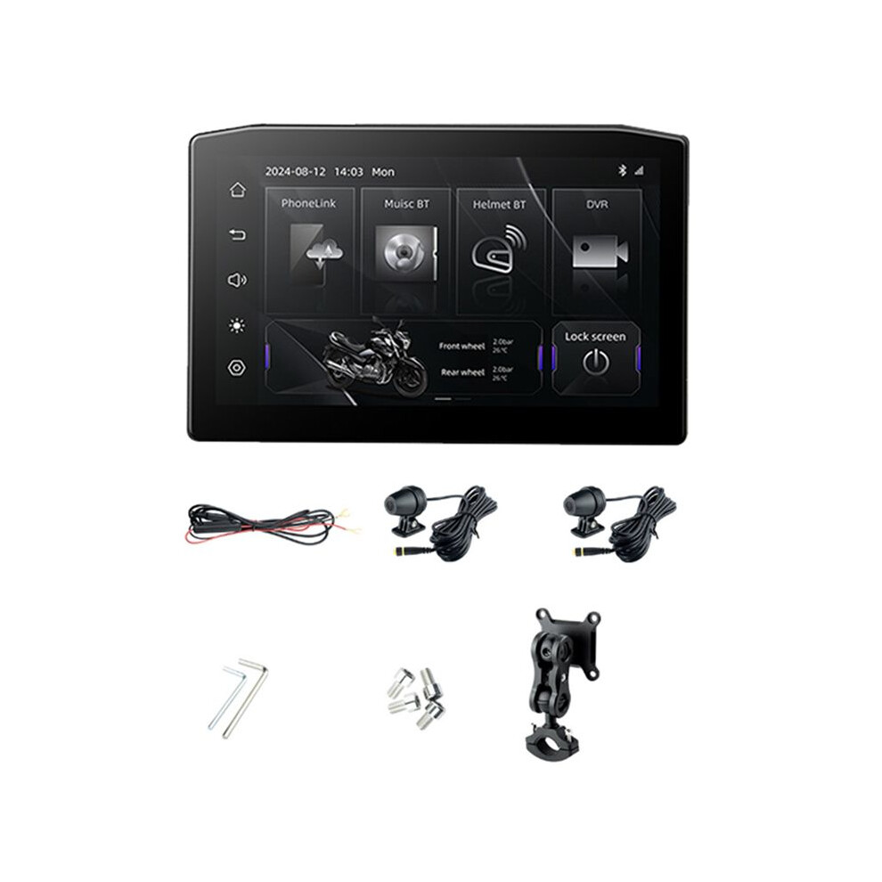 Motorcycle 6.25Inch Removable Navigation Screen Wireless Carplay Android Auto Display Waterproof Display With Dvr 6031356970338