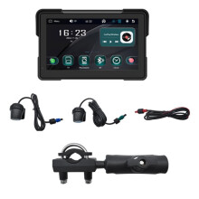 Motorfiets 7 Inch Navigatiescherm Waterdicht Draagbaar Scherm Draadloze CarPlay Android Auto MP5-Speler