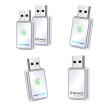 2in1 Wireless Carplay Adapter USB Dongle Carplay & Android Auto Adapter Plug and Wired Carplay to Wireless A
