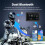 Motorcycle 6.25inch Removable Navigation Screen Wireless Carplay Android Auto Display Portable Waterproof Display 4