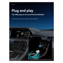2 em 1 Carplay Sem Fio Android Auto AI Box USB Dongle para Carro  WiFi para CarPlay com Fio/Android Auto Plug And