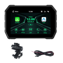Pantalla Digital Portátil para Motocicleta con CarPlay Inalámbrico de 5.0 Pulgadas para Android Auto.