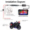 5inch Motorcycle Portable Navigation Wireless Carplay for Android Auto Multimedia Player Waterproof Display Screen 4