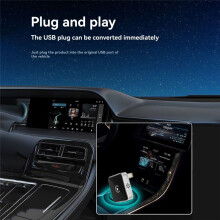 2in1 Wireless Carplay Adapter AI Carplay for Android Auto USB Dongle Adapter Wired Carplay to Wireless A