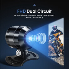 Enregistreur de Conduite de Moto 5 Pouces, Étanche, WIFI, Carplay, Projection, Navigation, Double Enregistrement 2K, Moniteur de Pression des Pneus.