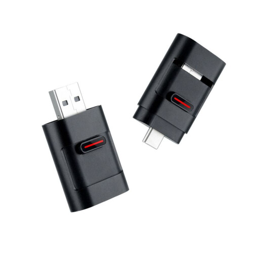 2in1 AI  Box Car Intelligent Systems Wireless CarPlay Dongle Wireless Android Auto Adapter Black