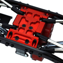 Metal Chassis Center Skid Plate with Screws for Axial SCX10 1/10 RC Track Car Upgrade Parts Accessories, C