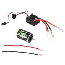 540 Geborstelde Motor 35T met 1060 Geborstelde ESC 60A 2-3S LiPo Waterdichte Elektrische Snelheidsregelaar voor RC 1/10 Auto