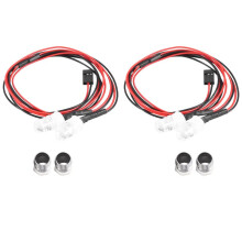 Luces de Coche RC Juego de Luces de 3-9 V Faros Delanteros LáMparas de Luz para 1/5 1/8 1/10 1/12 1/14 RC Modelo Coche CamióN LED, 2 Rojos 8 Mm