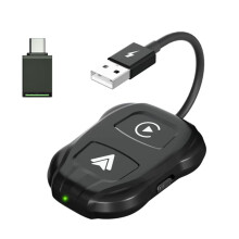 Car Upgrade Wireless CarPlay and Android Auto 2 in 1 Adapter WiFi Dongle for Converting Factory Wired to Wireless