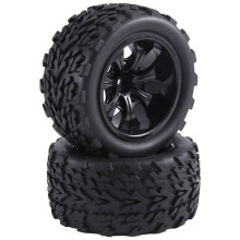 12Mm Hex 1/10 RC Truck Wheels e Pneus para Rustler 2Wd 4X4 VXL Redcat,A