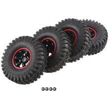 115mm Hight 12mm Hex RC Truck Wheels and Tires for 1/10 Scale Off Road , Set of 4