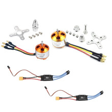 2Pack 2212 1400Kv/2200Kv Brushless Outrunner Motor with Mount 10T/6T+30A XT60 ESC for Rc Aircraft Quadcopter UFO