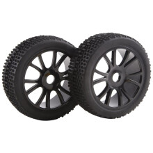 Pneus de Borracha para Carrinho de Carro Off Road RC 1:8 e Jantes de PláStico HUB HEX 17 mm 81-801,A