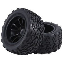 12mm Hex 1/10 RC Truck Wheels and Tires for Rustler 2Wd 4X4 VXL Redcat ,B