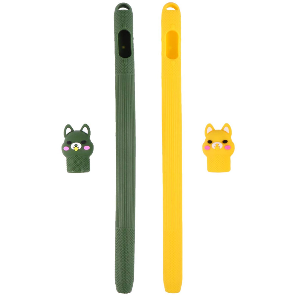 Stylus Pencil Protective Sleeve 2Pcs Silicone Grip Cover For Apple Pencil NonâSlip Ergonomic Design 9169991075952