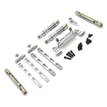 Pull Rod Set for MNMODEL 1/12 MN82 LC79 MN78 Remote Control Car Parts Metal Upgrade Silver