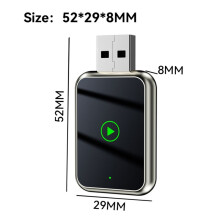 Kabelgebundener auf kabelloser Carplay-Adapter, 2-in-1--Android-Auto-Carplay-Adapter mit USB-Stecker und spielen, WiFi-Schnellverbindung