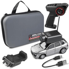 6401 FPV RC-Bilar 1:64 med 720P FPV-Kamera WiFi-Appkontroll 2.4G Fjärrkontroll FPV VTX -Racerbilleksakssats Silver